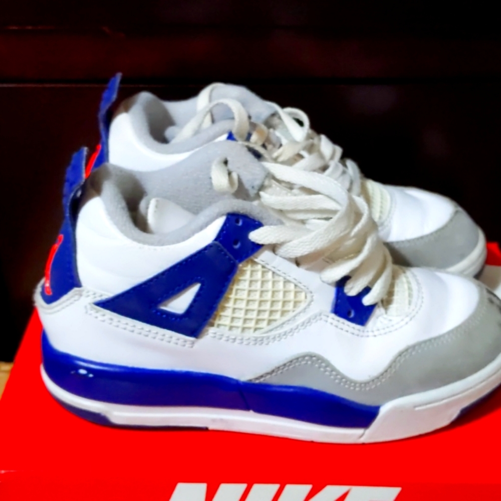 Blue and White Jordan's